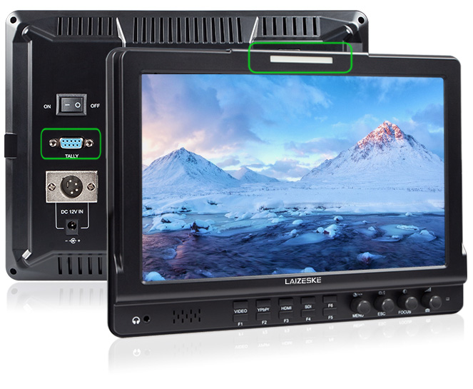 101-inch-widescreen-HD HDMI-monitor-with-tally-system